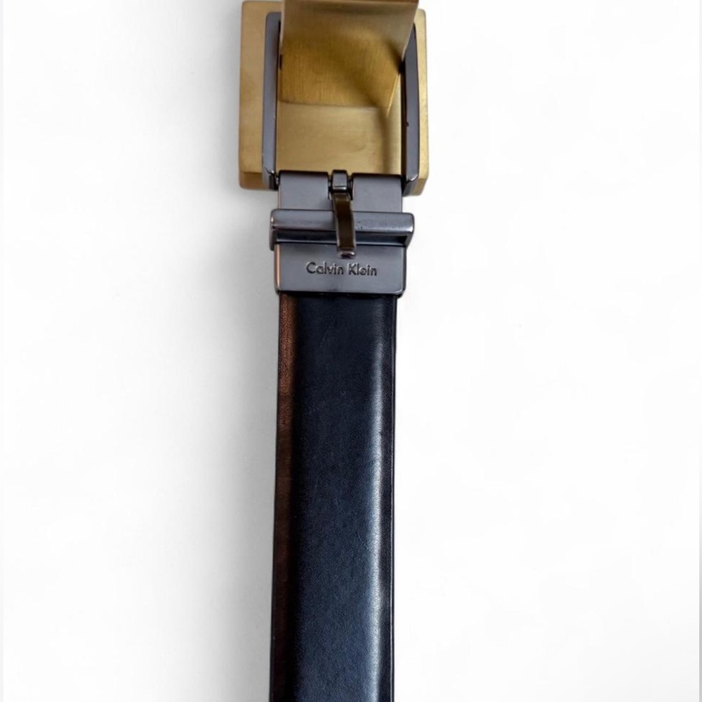 Calvin Klein Men's Size‎ 32 Double Side Black Brown Leather Belt